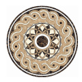 Modern Design Floor Marble Medallion Waterjet Inlay